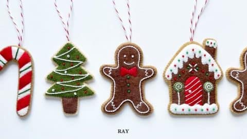 DIY Gingerbread Man Ornament Using Felt | DIY Joy Projects and Crafts Ideas