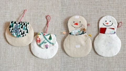 DIY Snowman Gift Card Holder Sewing Tutorial | DIY Joy Projects and Crafts Ideas