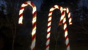 How To Make DIY Giant Candy Cane Lawn Decoration