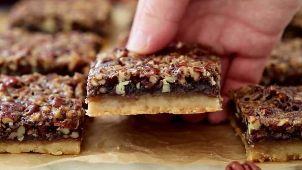 Easy to make pecan pie bars recipe