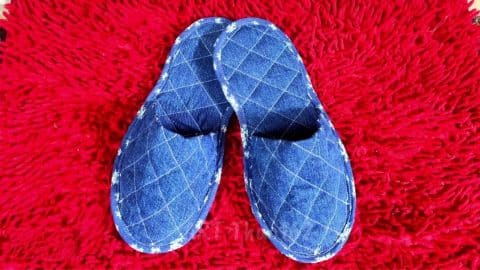 How to Make Slippers From Old Jeans | DIY Joy Projects and Crafts Ideas