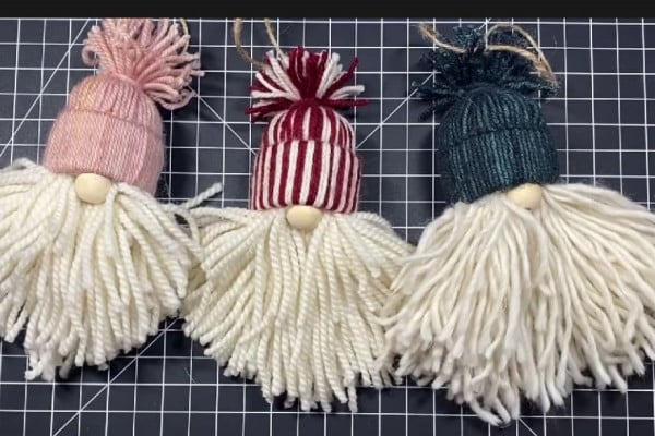 How to make DIY Gnome Santa Ornaments