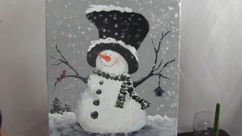 How to Paint a Snowman With Acrylics | DIY Joy Projects and Crafts Ideas