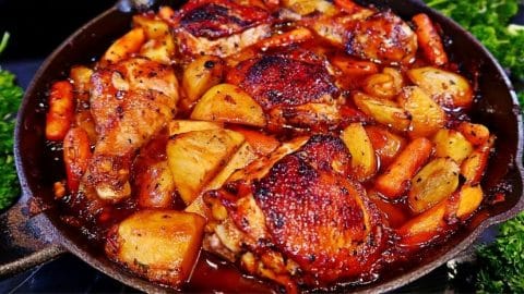 One Pan Honey Garlic Chicken & Veggies Recipe | DIY Joy Projects and Crafts Ideas