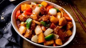 Sweet and Sour Using Leftover Turkey