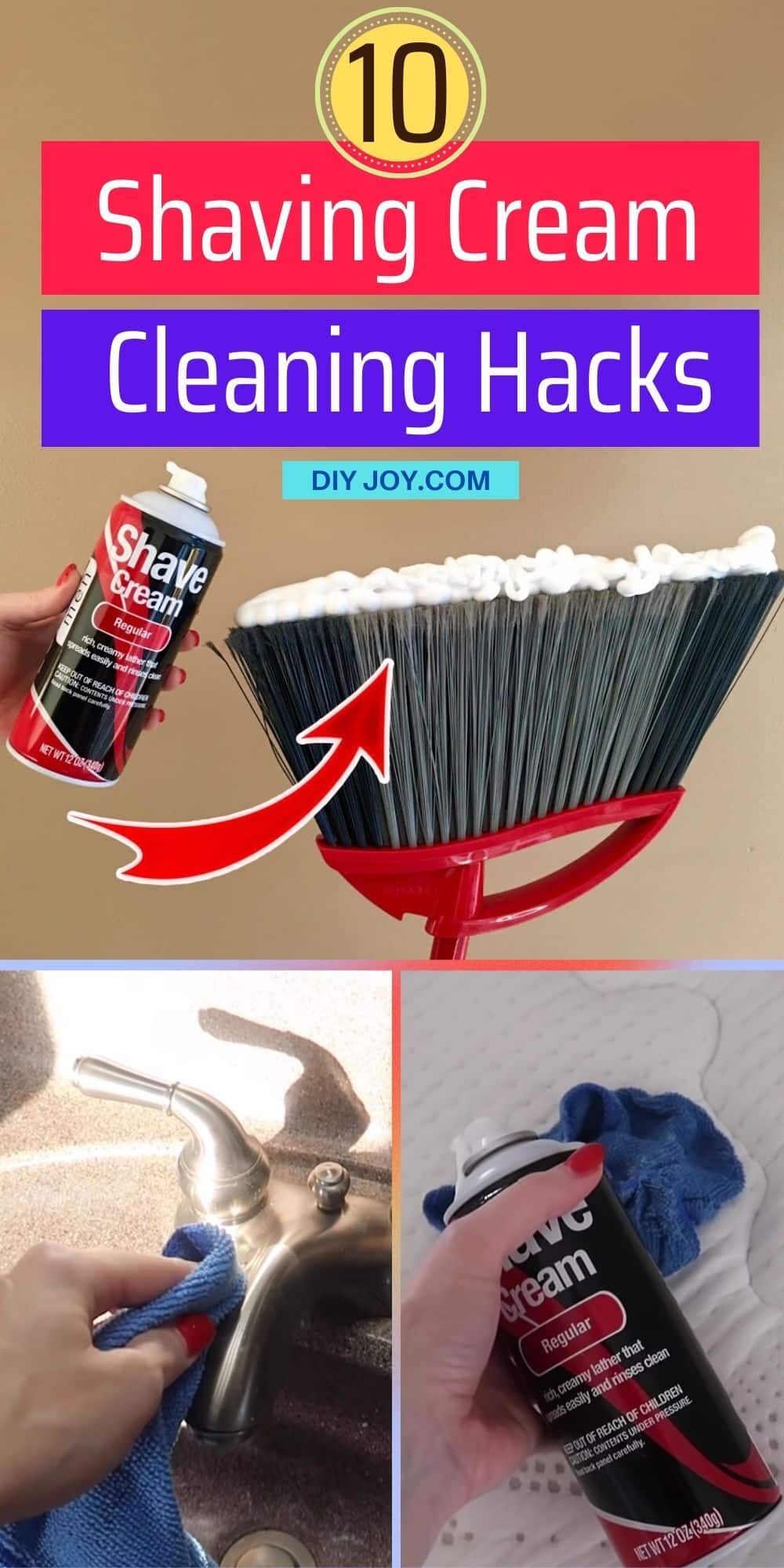 Cleaning Hacks With Shaving Cream DIY