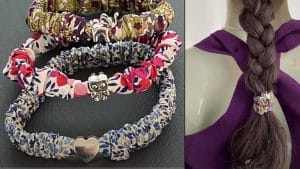 How To Make A DIY Fabric Scrunchie Charm Bracelet