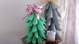 How to Make a Christmas Tree from Wrapping Paper and Cardboard Tubes