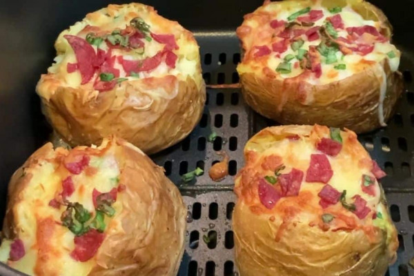 Air Fried Cheese Stuffed Potatoes Recipe