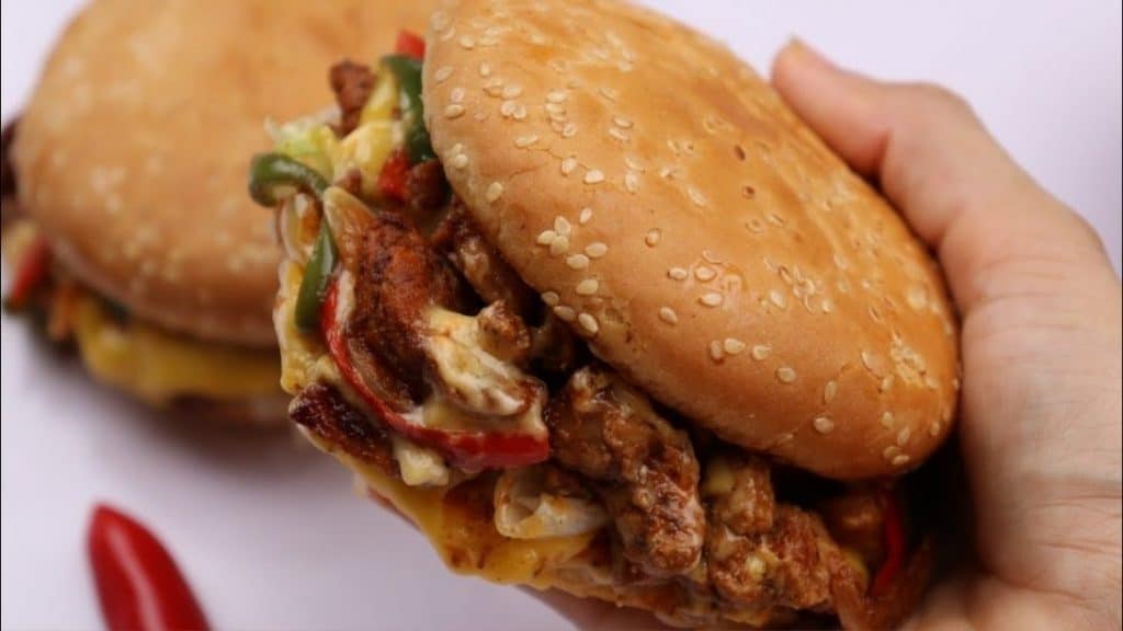 Chicken Fajita Burger Recipe