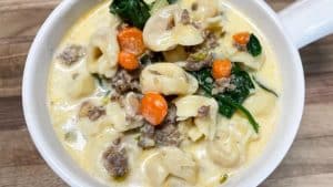 Creamy Tortellini & Sausage Soup Recipe