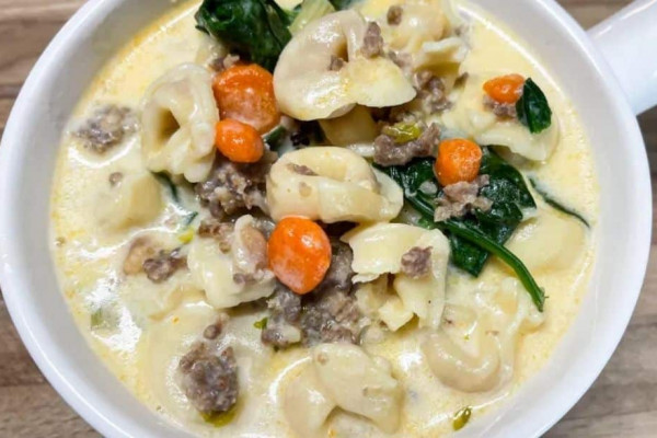 Creamy Tortellini & Sausage Soup Recipe