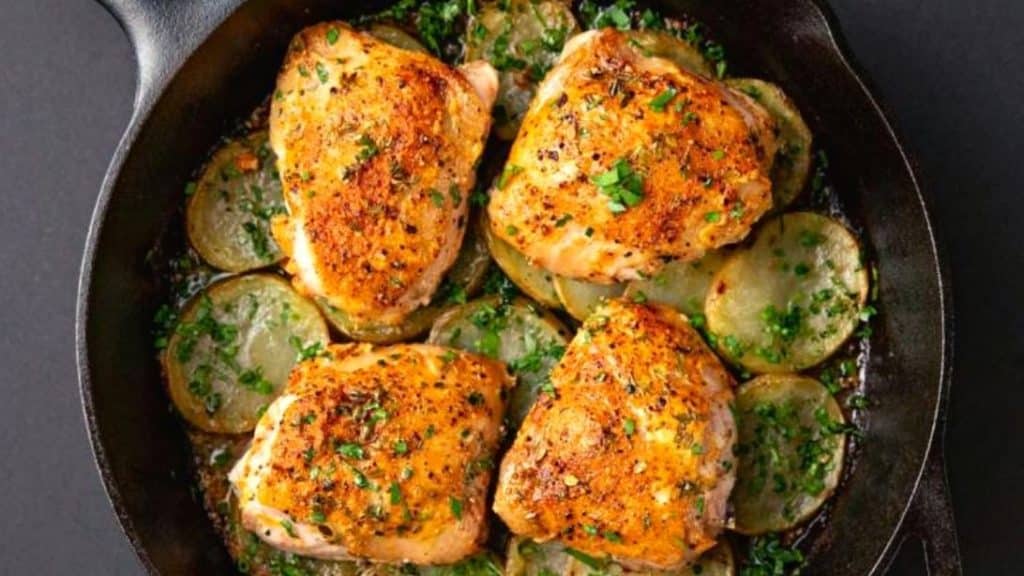 Easy Skillet-Roasted Chicken & Potatoes Recipe