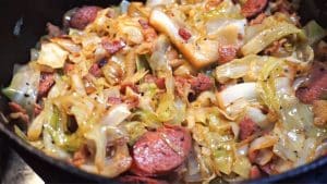 Easy Southern Fried Cabbage with Sausage Recipe