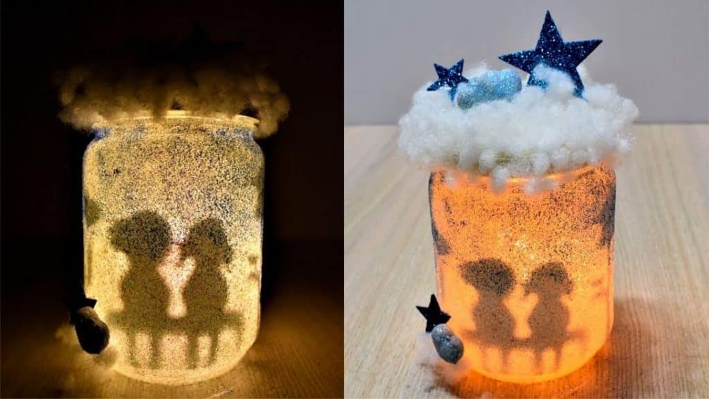 Glow in the dark mason jar tutorial