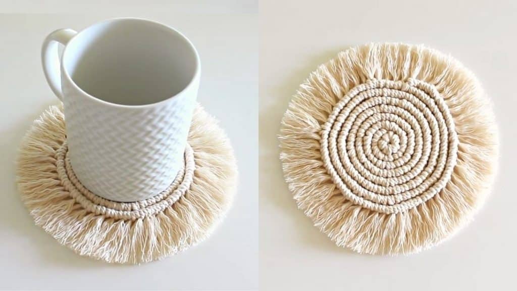 How To Make A DIY Macramé Coaster
