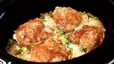 Easy Slow Cooker Chicken and Rice Recipe | DIY Joy Projects and Crafts Ideas