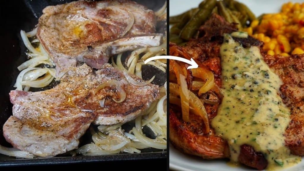 Southern Style Skillet Pork Chops & Black Pepper Sauce Recipe