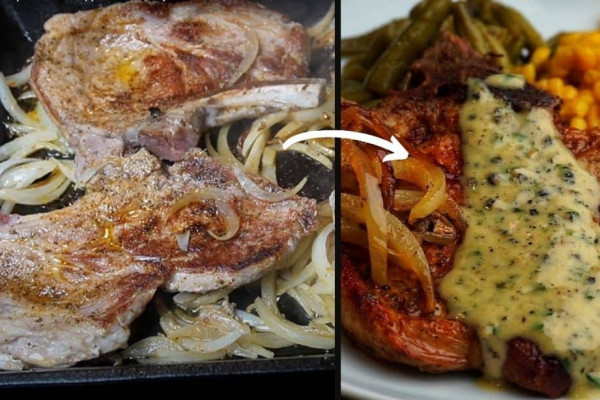 Southern Style Skillet Pork Chops & Black Pepper Sauce Recipe
