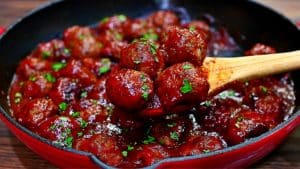 Spicy Cranberry Barbecue Meatballs Recipe