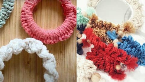 DIY Macrame Scrunchies Made from Old Nylon Stockings | DIY Joy Projects and Crafts Ideas