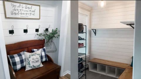 DIY Shiplap Wall for Under $20 | DIY Joy Projects and Crafts Ideas