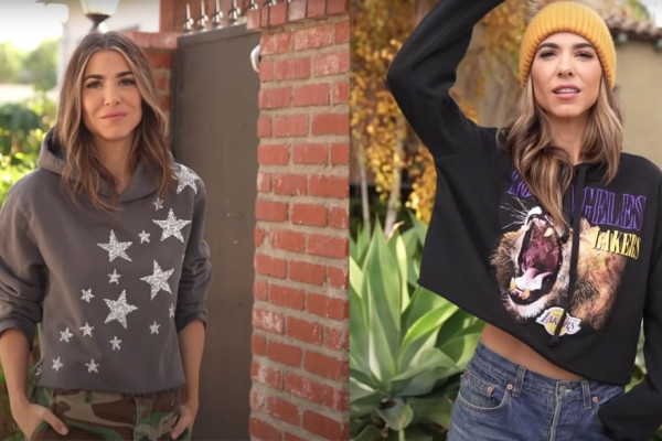 diy ways to alter a boring sweatshirt