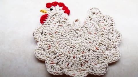 Easy Crochet Chicken Potholder | DIY Joy Projects and Crafts Ideas
