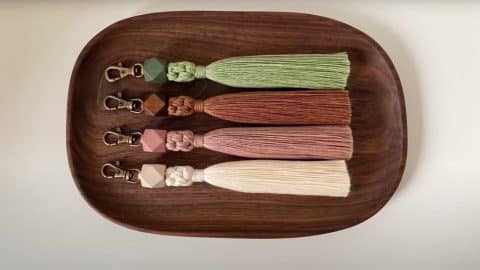 How to Make a DIY Macrame Tassel Keychain | DIY Joy Projects and Crafts Ideas