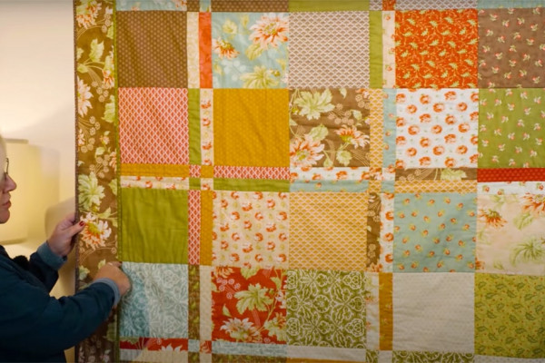 magic four patch quilt tutorial