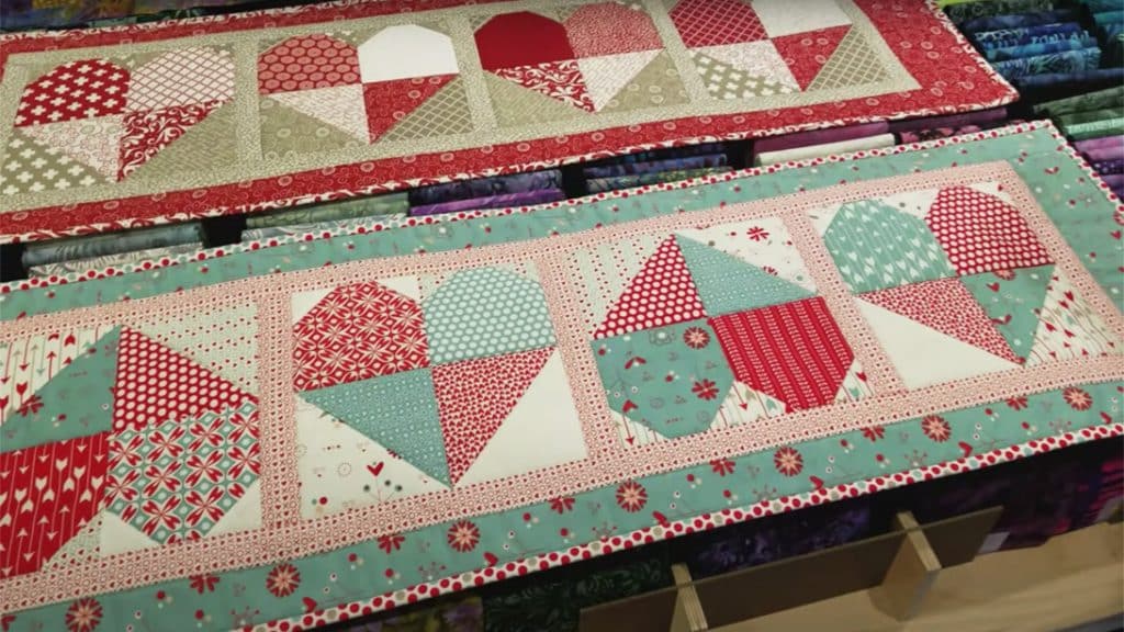 diy valentines day table runner