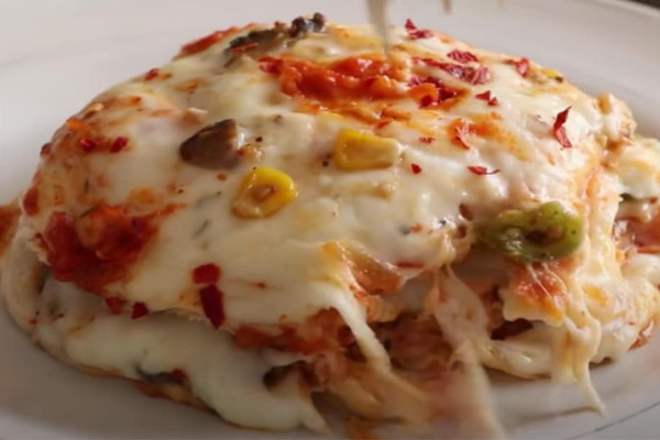 vegetable lasagna with bread and no oven