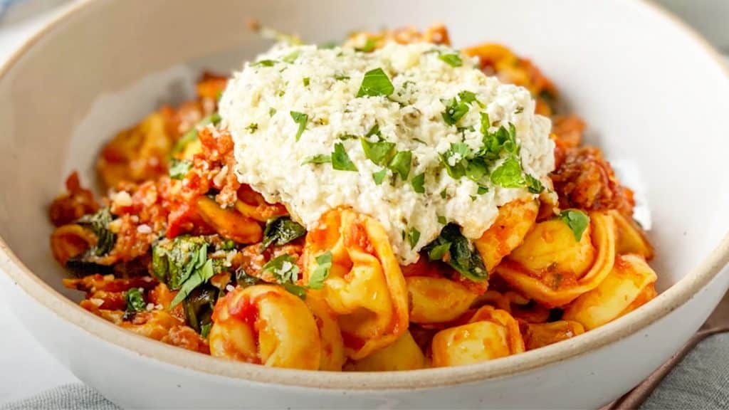 30 minute tortellinie skillet lasagna pasta recipe