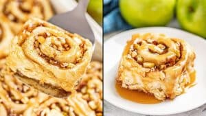 Easy Caramel Apple Cinnamon Rolls Recipe