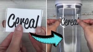 DIY Sticker Labels With Packing Tape Tutorial