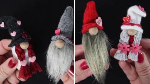 DIY Valentine’s Day Mini Gnomes Tutorial | DIY Joy Projects and Crafts Ideas