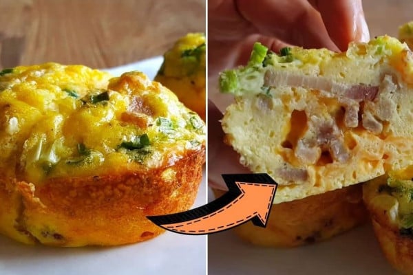 Easy Fluffy Breakfast Egg Cups Recipe