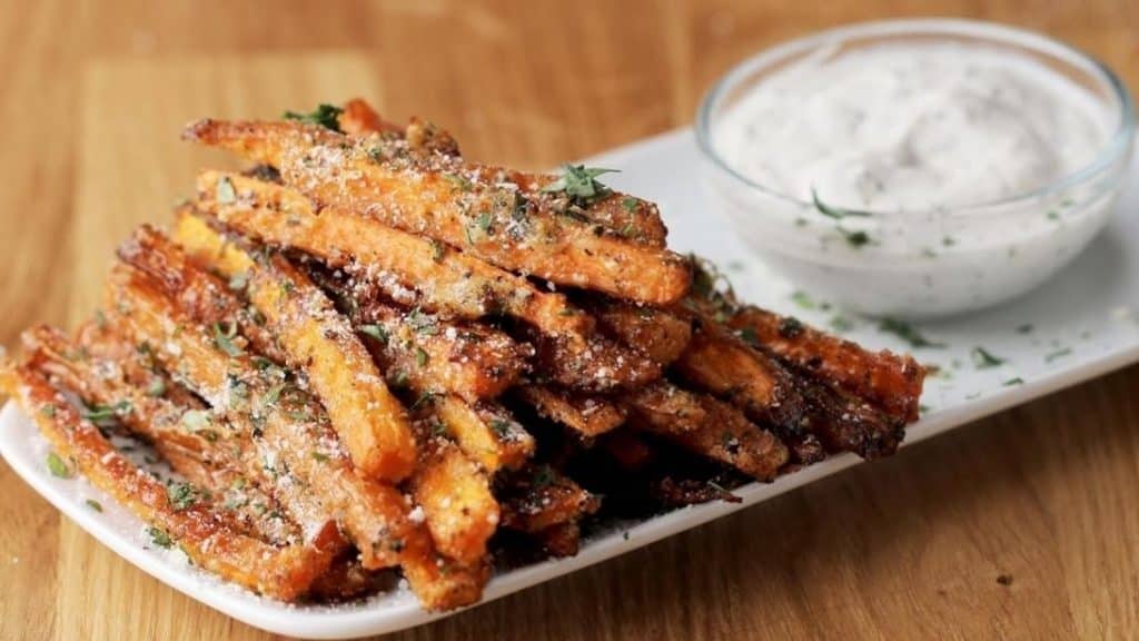 Easy Garlic Parmesan Carrot Fries Recipe