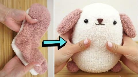 How To Make A DIY Dog Plushie Using Old Socks | DIY Joy Projects and Crafts Ideas