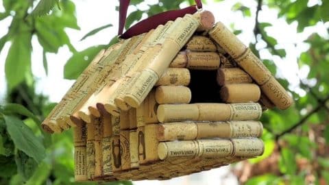 How To Make A DIY Wine Cork Birdhouse | DIY Joy Projects and Crafts Ideas