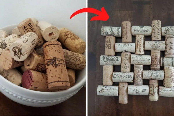 How To Repurpose Old Wine Corks Into Trivets