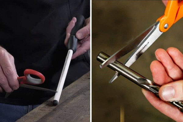 How to properly sharpen scissors