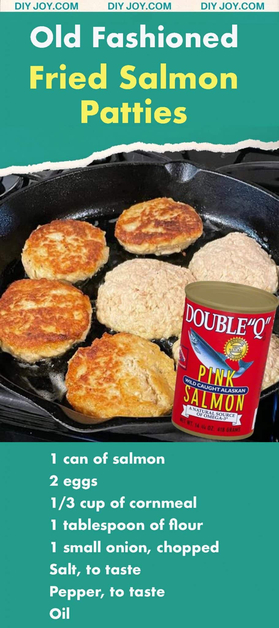 OldFashioned Fried Salmon Patties Recipe