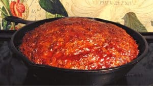 Old-Fashioned Skillet Meatloaf Recipe