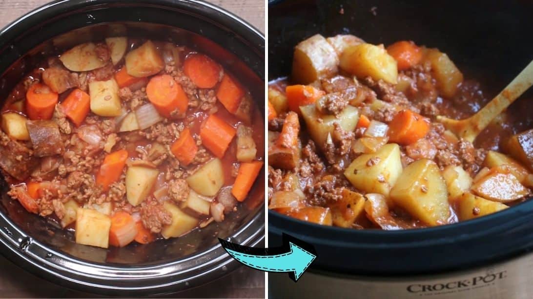 Slow Cooker Poor Man’s Stew Recipe | DIY Joy Projects and Crafts Ideas