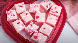 10-Minute Valentine’s Day Fudge Recipe