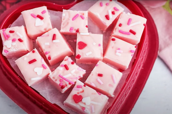 Valentine's Day fudge recipe
