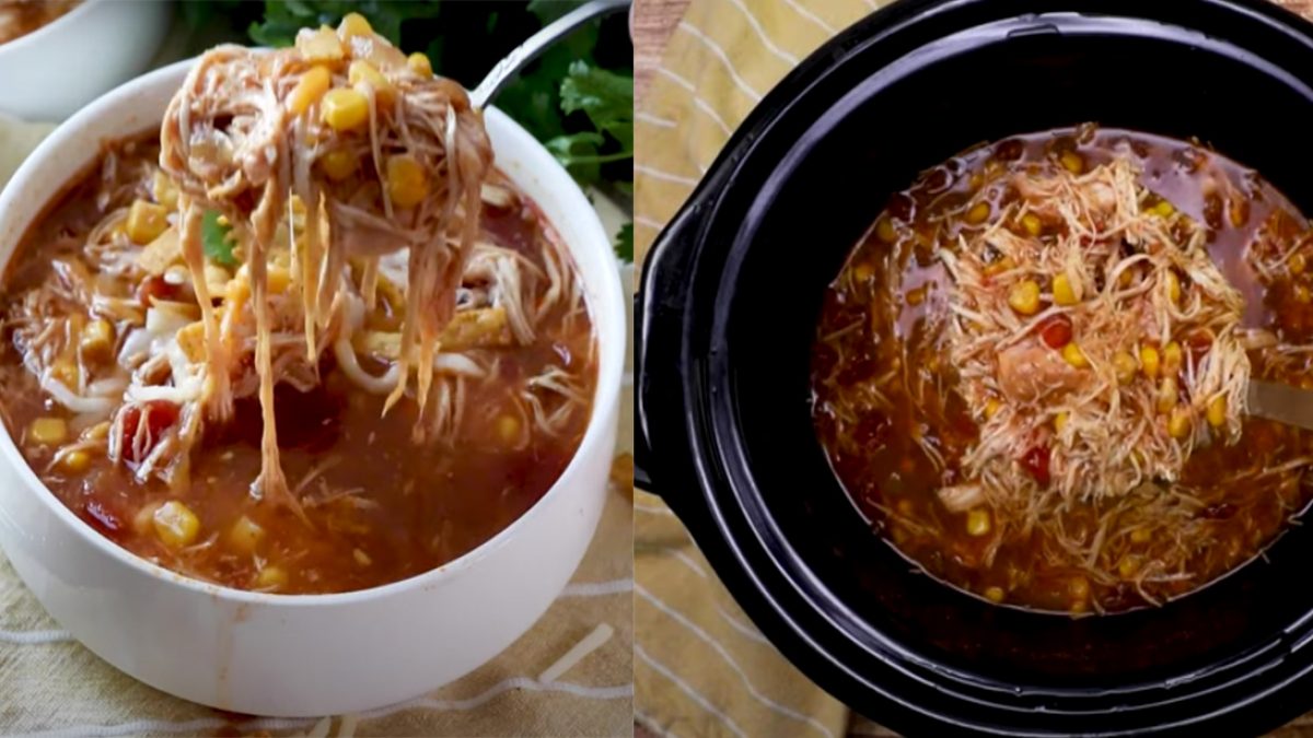 Crock Pot Chicken Tortilla Soup (+Video) - The Country Cook