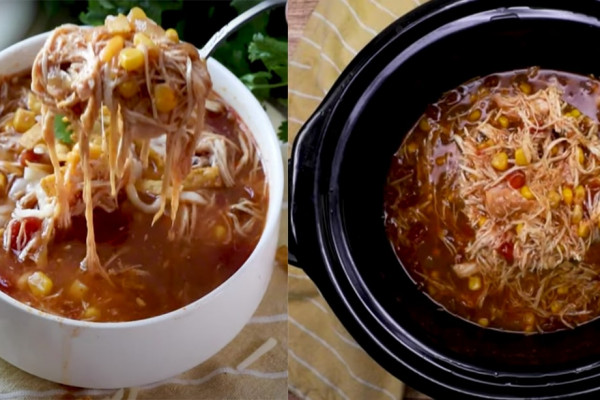 crockpot chicken tortilla soup recipe
