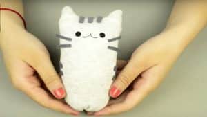 How To Make A Pusheen Cat From Socks